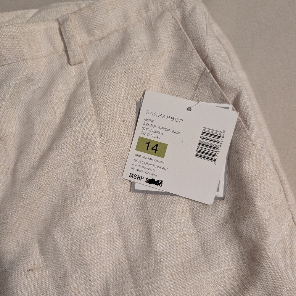Sag Harbor harbor Women's Linen Pants - Picture 4 of 10
